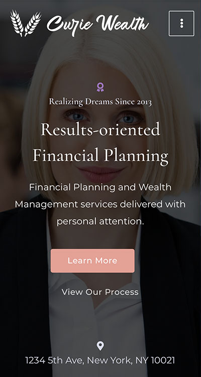 Curie theme by Advisor Designs