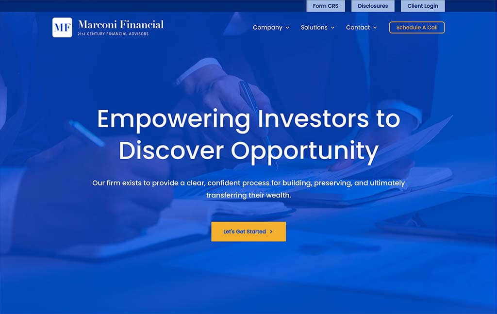 Marconi theme by Advisor Designs